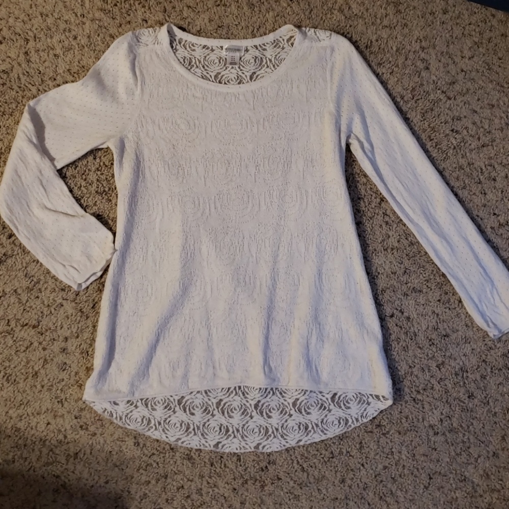Cream Rose Maternity Sweater